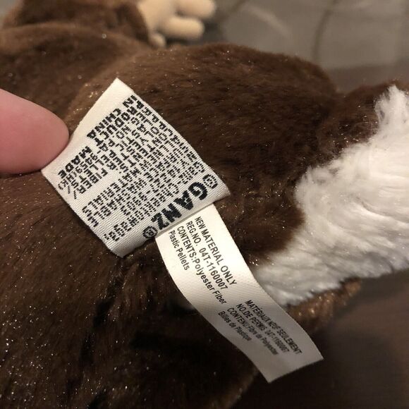 GANZ Webkinz Reindeer Deer Plush Toy HM137 8" Stuffed Animal Holiday No Tag - Picture 10 of 10